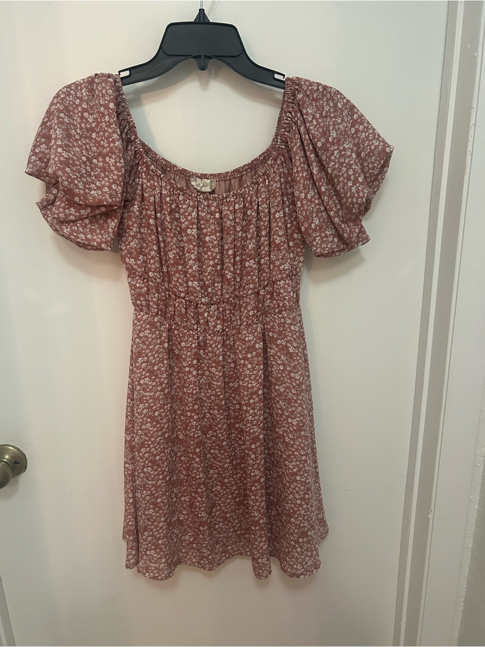 Altar'd State Dusty Rose Floral Mini Dress